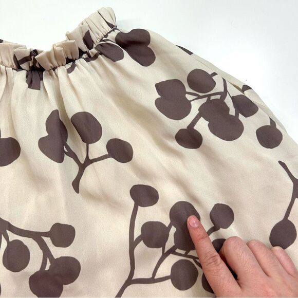 Omamimini Stone Berries Pleated Ruff Collar Tent Sleeveless Dress 3T - Picture 6 of 8